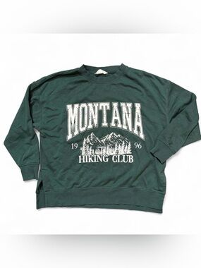 Montana Hiking Club Graphic Crewneck Medium